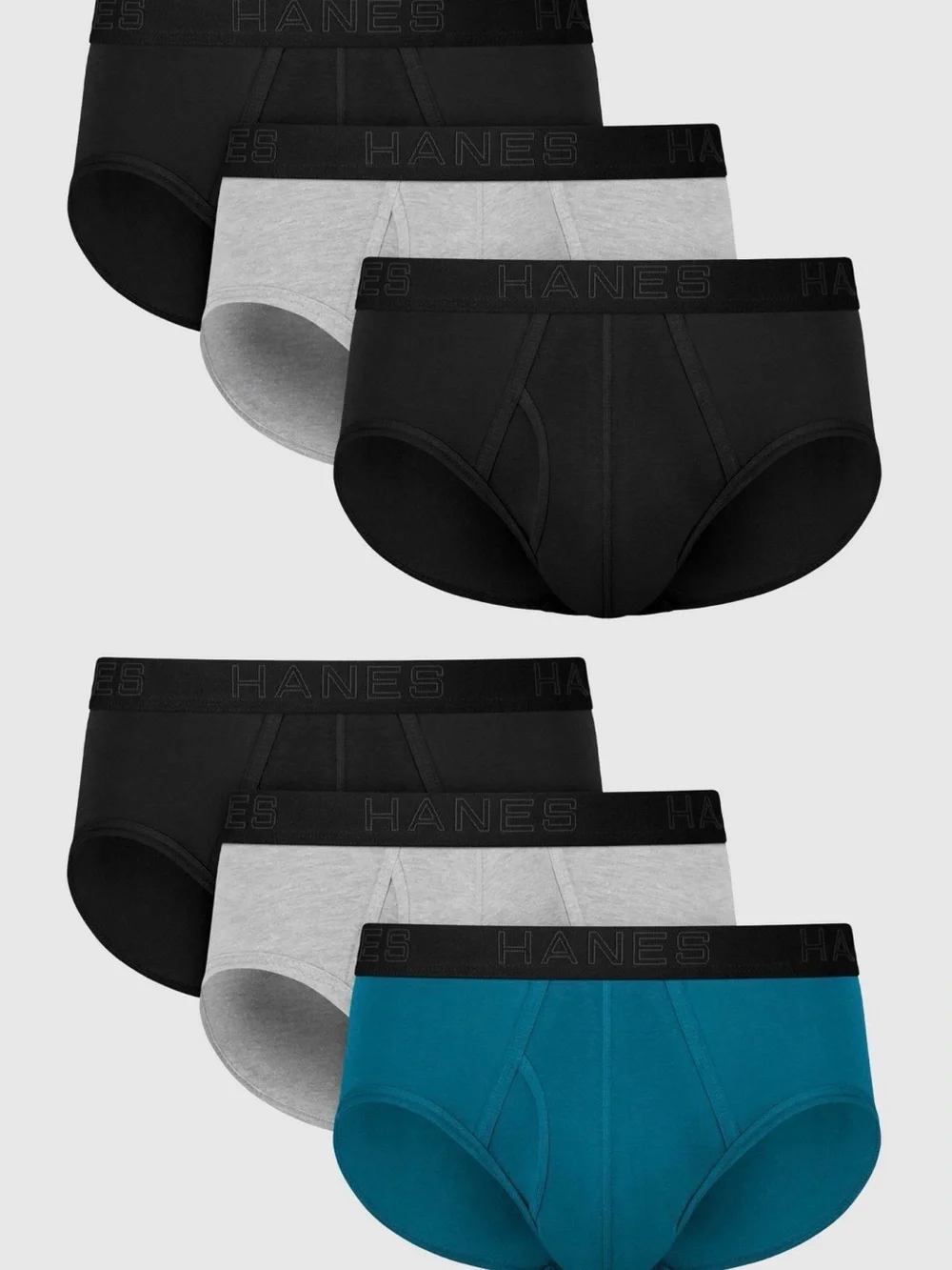 Hanes Men's Stretch Tagless Briefs - 6 Pack NIB Size S